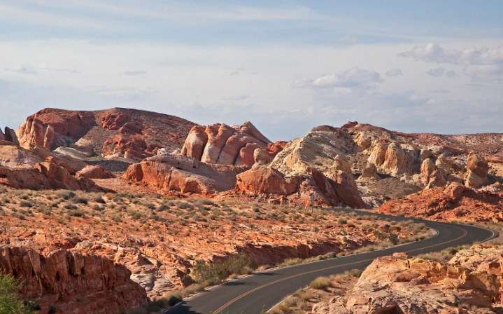Nevada red rock formations