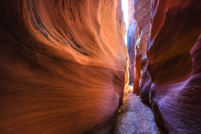 slot canyon Utah