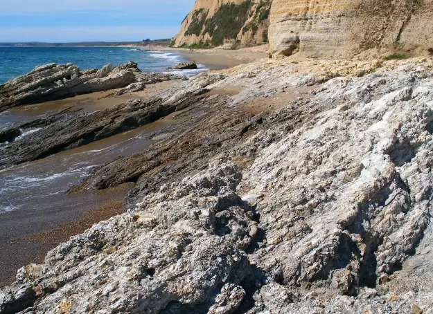 hiking sculptured beach