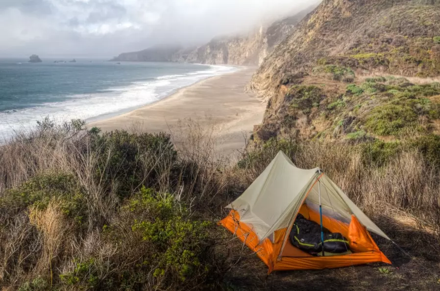 best beach camping