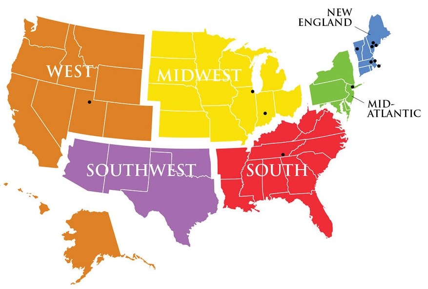 four states of the Southwest